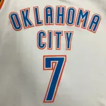 Oklahoma City Thunder White Carmelo Anthony #7 Men’s Jersey