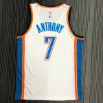 Oklahoma City Thunder White Carmelo Anthony #7 Men’s Jersey