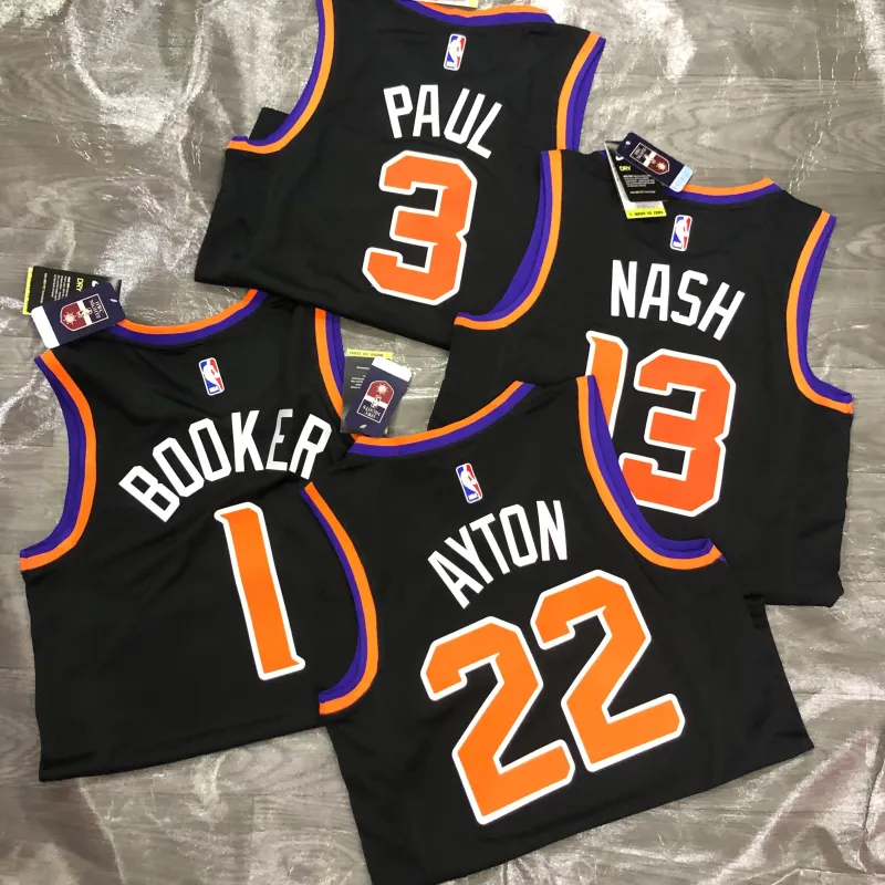 Phoenix Suns Black Deandre Ayton #22 Heren Jersey