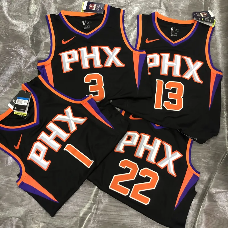 Phoenix Suns Black Deandre Ayton #22 Heren Jersey