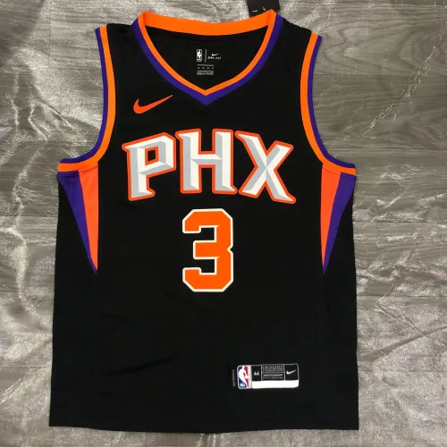 Camisa de homem dos Phoenix Suns, preta, de Chris Paul, #3