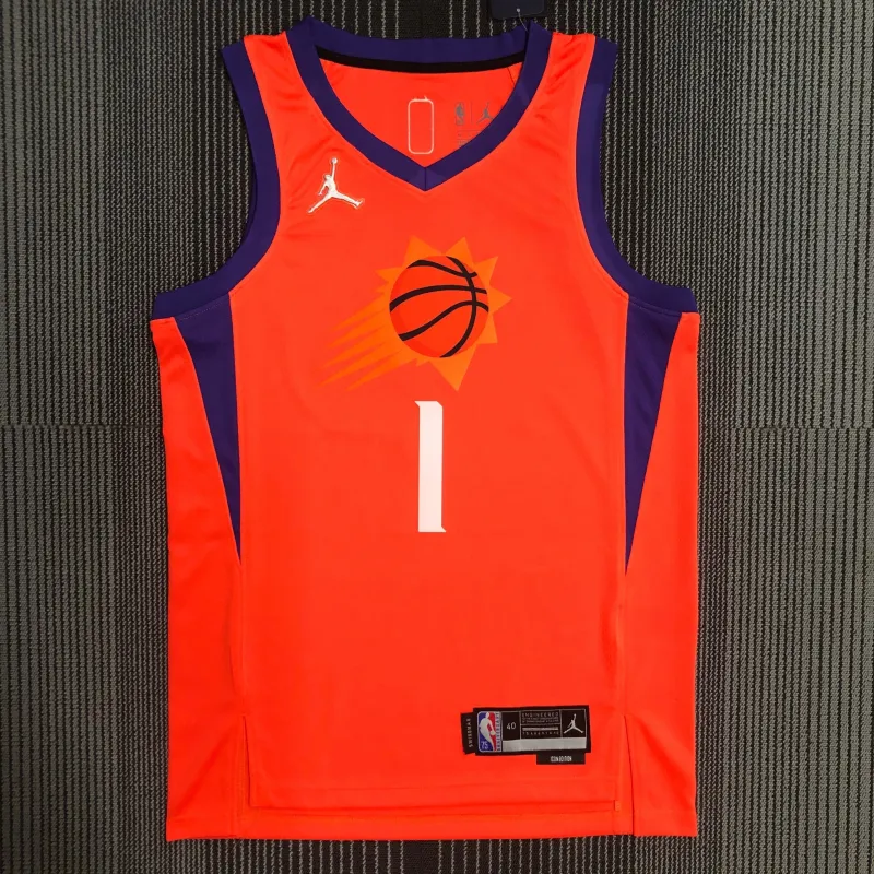 Phoenix Suns Jordan Edition Orange Devin Booker #1 Men’s Jersey