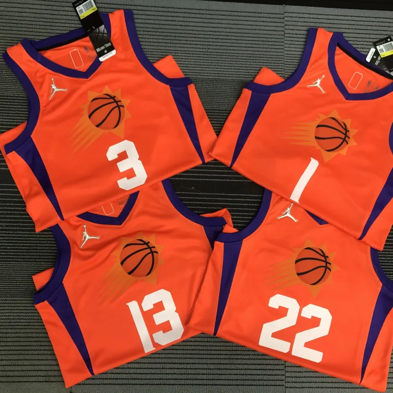 Phoenix Suns Jordan Edition Orange Devin Booker #1 Men’s Jersey