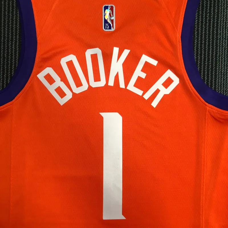 Phoenix Suns Jordan Edition Orange Devin Booker #1 Men’s Jersey