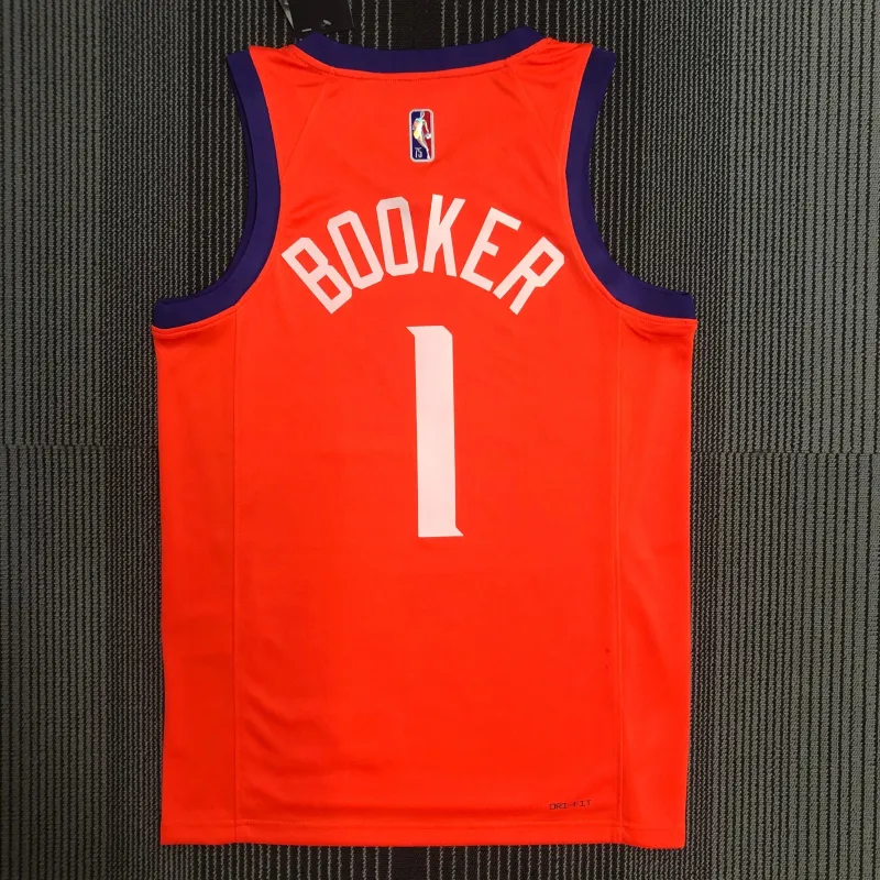 Phoenix Suns Jordan Edition Orange Devin Booker #1 Men’s Jersey