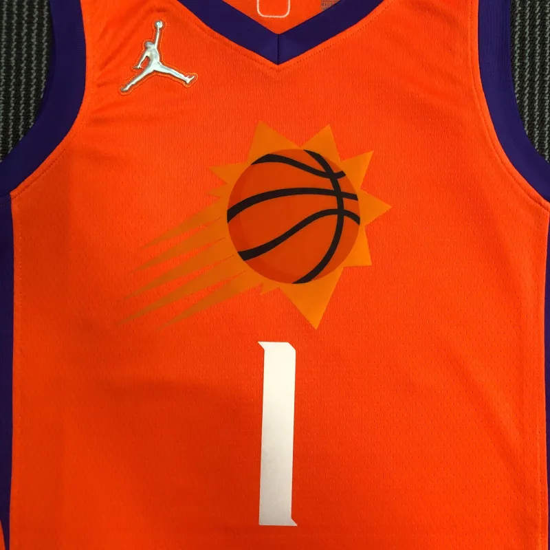 Phoenix Suns Jordan Edition Orange Devin Booker #1 Men’s Jersey