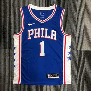Maillot Hommes Philadelphia 76ers Bleu #1