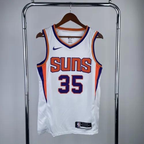 Camiseta de hombre de los Phoenix Suns, Kevin Durant, #35, blanca