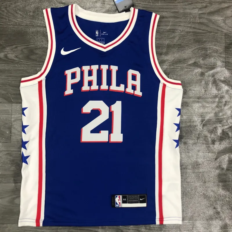 Philadelphia 76ers Blue Joel Embiid #21 Men’s Jersey