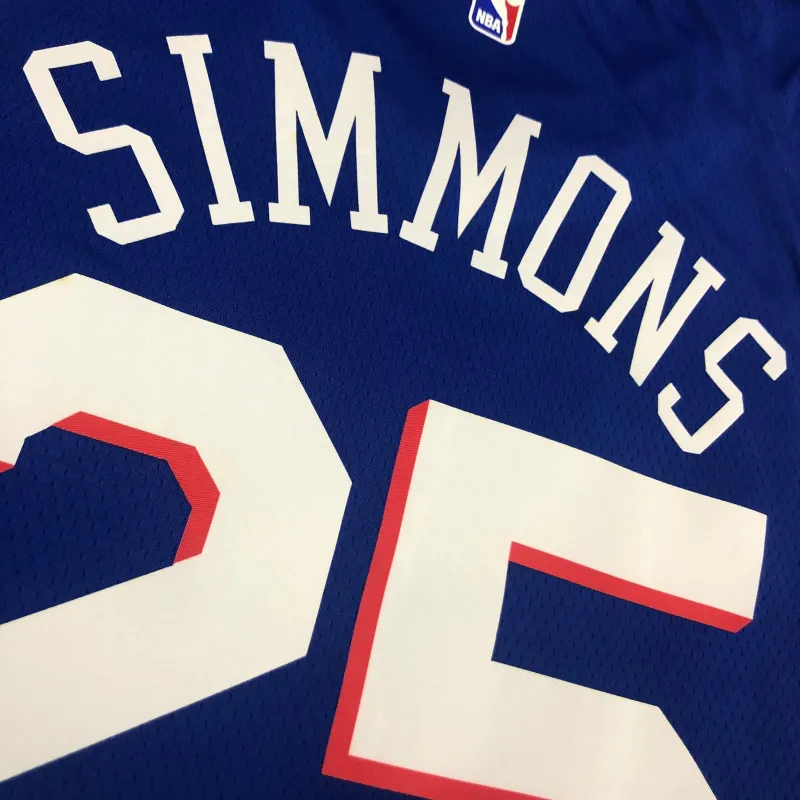 Philadelphia 76ers Blue #25 Men’s Jersey