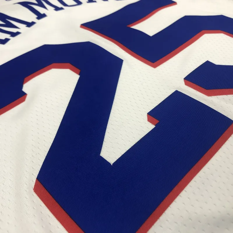 Philadelphia 76ers White #25 Men’s Jersey