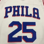 Philadelphia 76ers White #25 Men’s Jersey