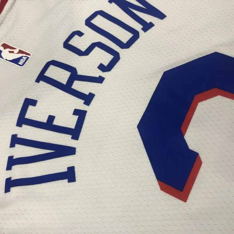 Philadelphia 76ers White Allen Iverson #3 Men’s Jersey