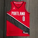 Portland Trail Blazers Red Damian Lillard #0 Jersey | NBA Swingman Jersey Portland Trail Blazers Red Damian Lillard #0 Jersey | NBA Swingman Jersey