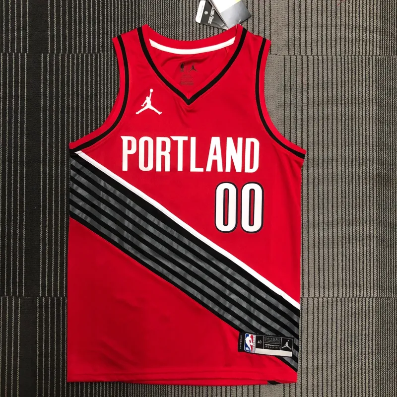 Portland Trail Blazers Red Carmelo Anthony #00 Jersey | NBA Swingman Jersey