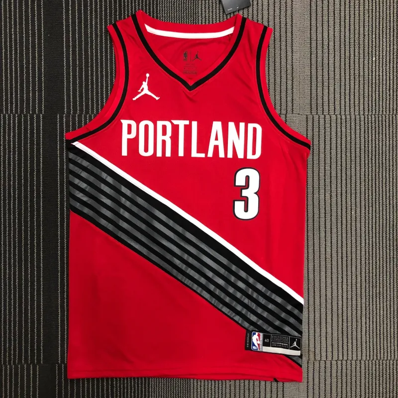 Jersey Portland Trail Blazers Rojo #3 | NBA Swingman Jersey