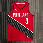 Camiseta Portland Trail Blazers Rojo #3 | NBA Swingman Jersey Jersey Portland Trail Blazers Rojo #3 | NBA Swingman Jersey