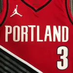 Jersey Portland Trail Blazers Rojo #3 | NBA Swingman Jersey