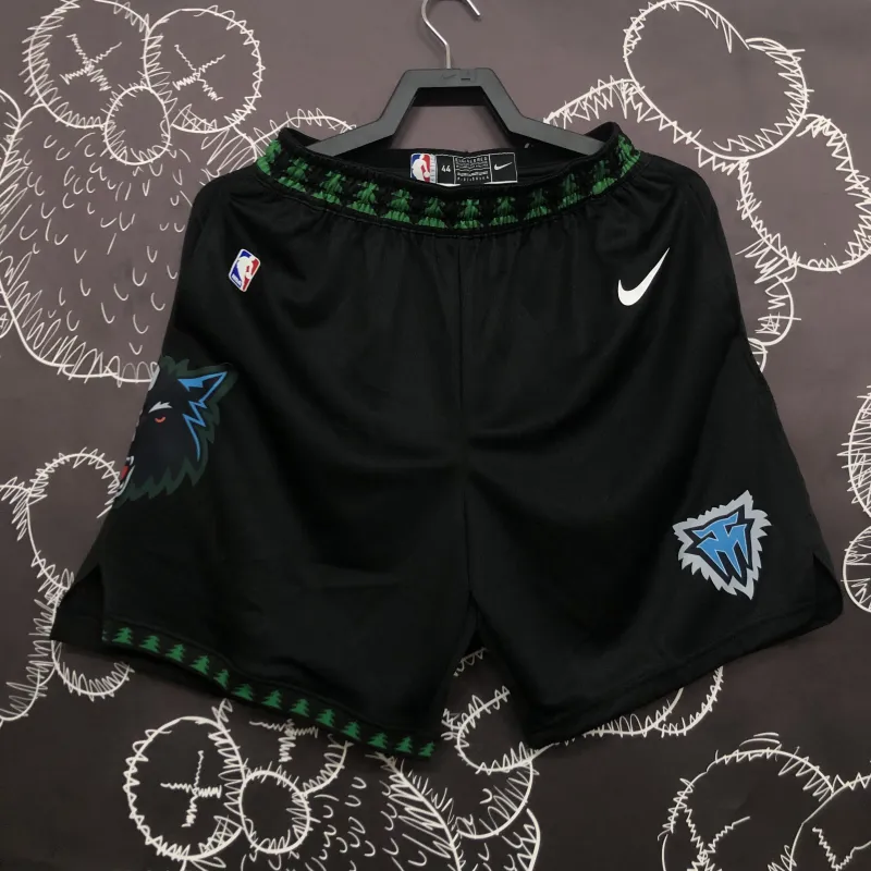 Minnesota Timberwolves Retro Black Men’s Shorts