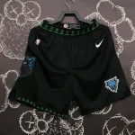 Minnesota Timberwolves Retro Black Men's Shorts Minnesota Timberwolves Retro Black Men’s Shorts