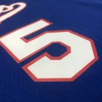 Sacramento Kings Blue De’Aaron Fox #5 Men’s Jersey
