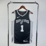San Antonio Spurs Negro Victor Wembanyama #1 Jersey | NBA Swingman Jersey Camiseta negra de Victor Wembanyama (#1) de los San Antonio Spurs | Camiseta Swingman de la NBA