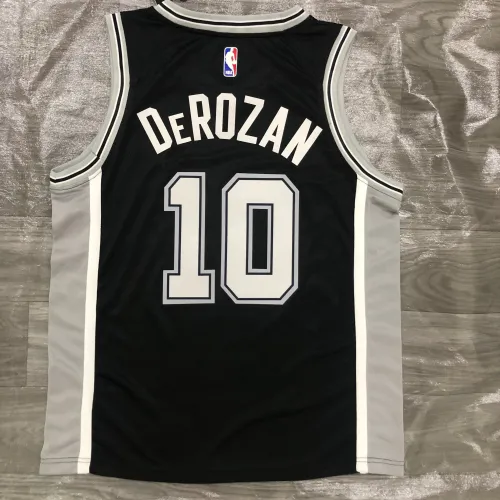 San Antonio Spurs Black Jeremy Sochan #10 Jersey | NBA Swingman Jersey