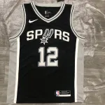 Maglia San Antonio Spurs Nero LaMarcus Aldridge #12 | Maglia NBA Swingman Maglia LaMarcus Aldridge #12 Nero San Antonio Spurs | Maglia NBA Swingman