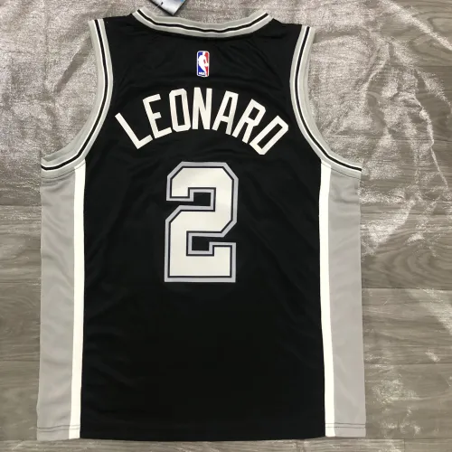 San Antonio Spurs Zwart Kawhi Leonard #2 Jersey | NBA Swingman Jersey