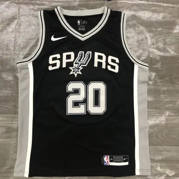 San Antonio Spurs Zwart Manu Ginobili #20 Jersey | NBA Swingman Jersey