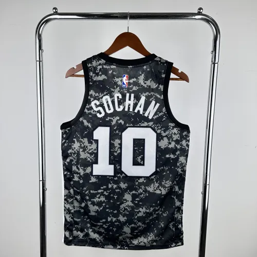 Jeremy Sochan #10 Jersey dos San Antonio Spurs | Jersey Swingman da NBA