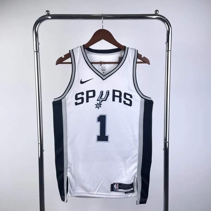 San Antonio Spurs White Victor Wembanyama #1 Jersey | NBA Swingman Jersey