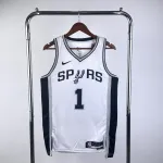 San Antonio Spurs Wit Victor Wembanyama #1 Jersey | NBA Swingman Jersey San Antonio Spurs White Victor Wembanyama #1 Jersey | NBA Swingman Jersey