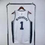 San Antonio Spurs White Victor Wembanyama #1 Jersey | NBA Swingman Jersey