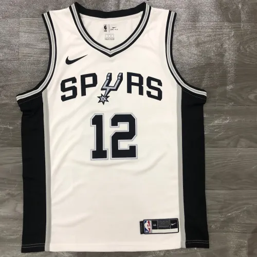 San Antonio Spurs – Weißes LaMarcus Aldridge #12-Trikot | NBA-Swingman-Trikot