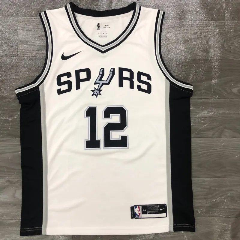 San Antonio Spurs White LaMarcus Aldridge #12 Jersey | NBA Swingman Jersey