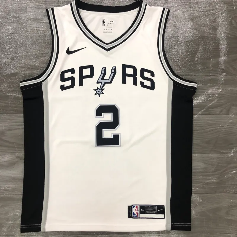 San Antonio Spurs White Kawhi Leonard #2 Jersey | NBA Swingman Jersey