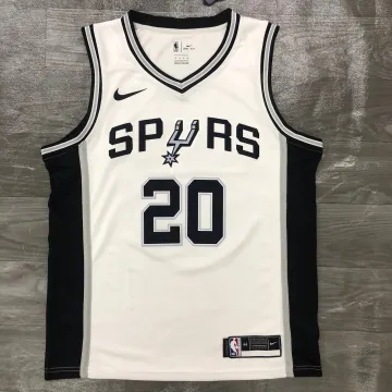 San Antonio Spurs White Manu Ginobili #20 Jersey | NBA Swingman Jersey