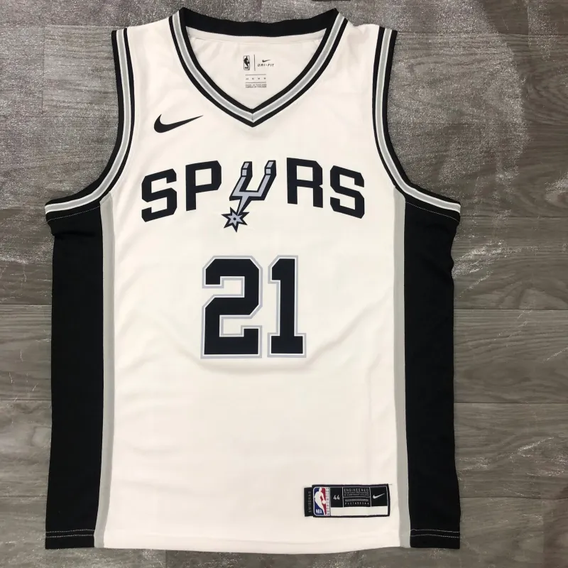 San Antonio Spurs White Tim Duncan #21 Jersey | NBA Swingman Jersey