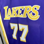 Los Angeles Lakers V-Neck Luka Doncic #77 Purple Men’s Jersey