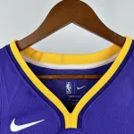 Los Angeles Lakers V-Neck Luka Doncic #77 Purple Men’s Jersey