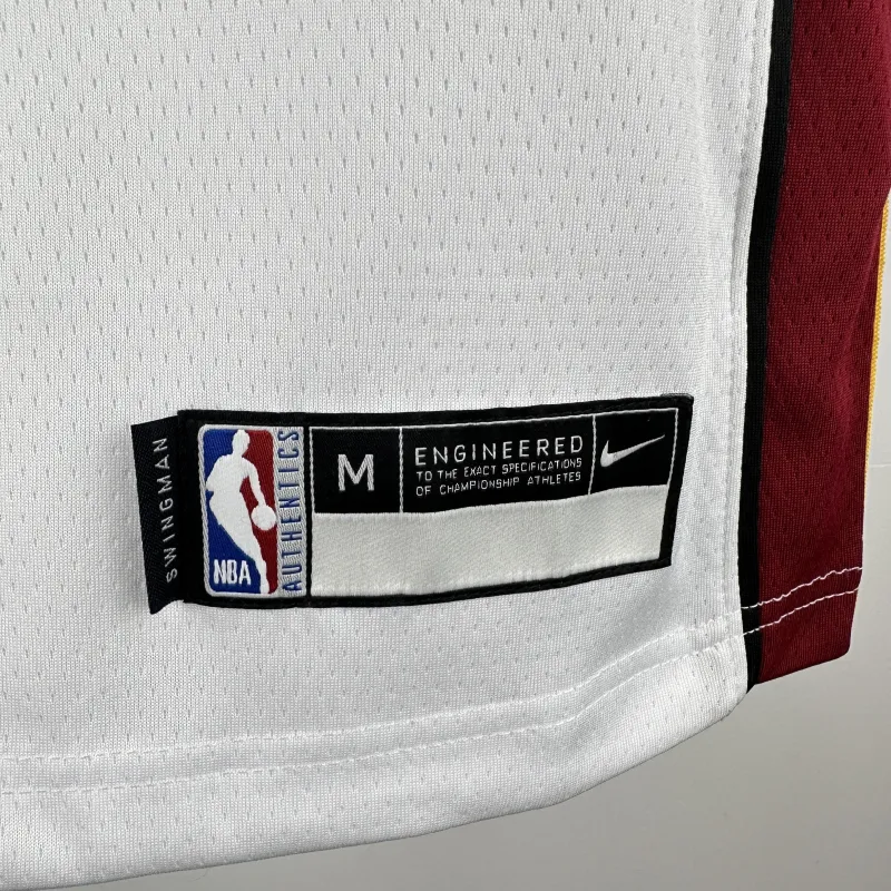 Miami Heat V-Neck LeBron James #6 Youth White Jersey