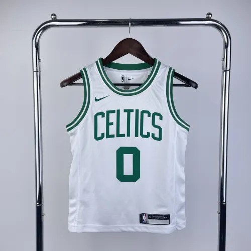 Boston Celtics Jayson Tatum #0 Jugend weißes Jersey