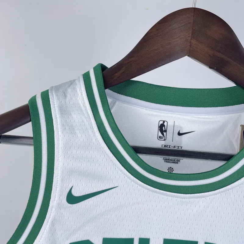 Maglia da bambino bianca Jayson Tatum dei Boston Celtics #0