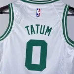 Maglia da bambino bianca Jayson Tatum dei Boston Celtics #0