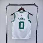 Maglia da bambino bianca Jayson Tatum dei Boston Celtics #0