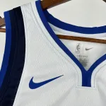 Dallas Mavericks Wit Spencer Dinwiddie #00 Herenshirt