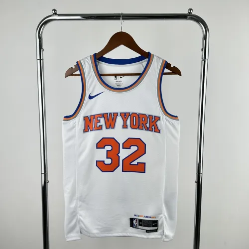 Camiseta blanca de los New York Knicks de Karl-Anthony Towns (#32) | Camiseta Swingman de la NBA