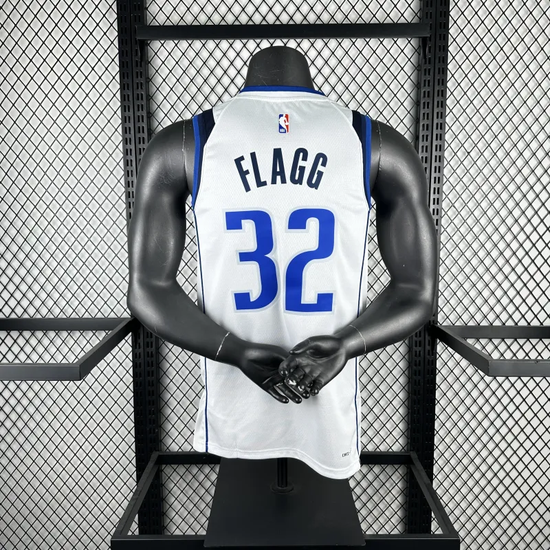 Dallas Mavericks White Cooper Flagg #32 Men’s Jersey