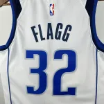 Dallas Mavericks White Cooper Flagg #32 Men’s Jersey